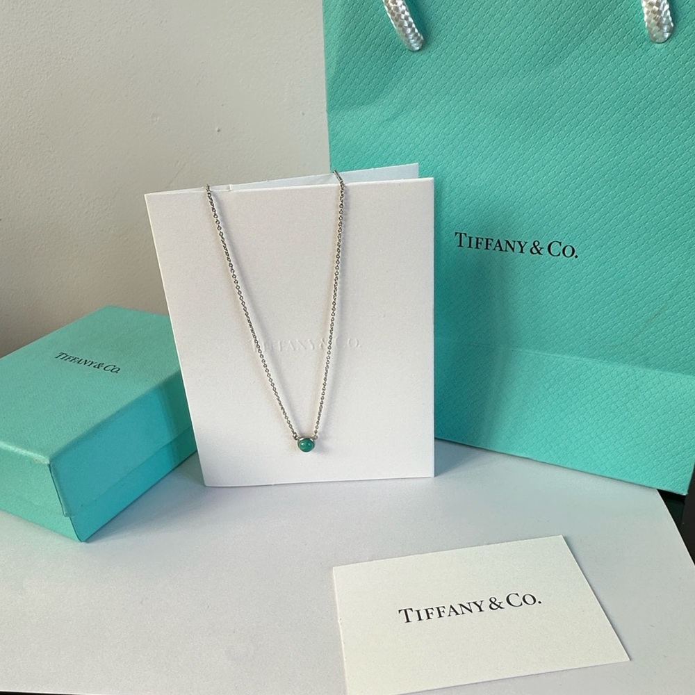 Tiffany & Co. Elsa Peretti Color by the Yard Turquoise Pendant in Silver